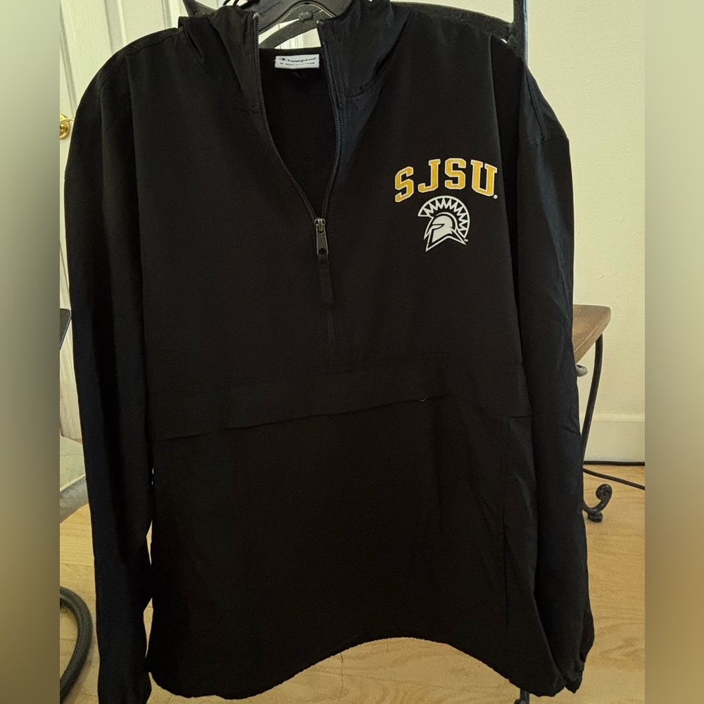 SJSU Black Champion Windbreaker